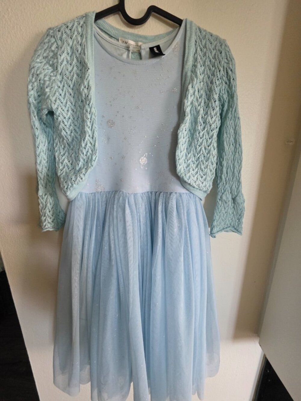 Acoola Galaxy Tulle Dress & H&M Cardigan Girls 10-12Y